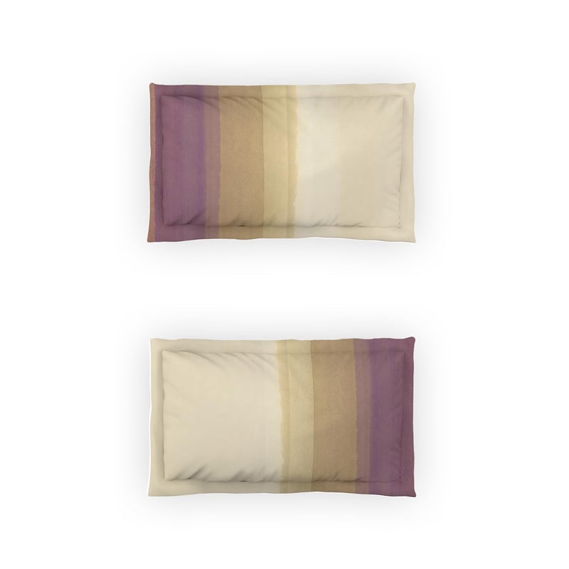 DDECOR Live beautiful Ddecor Memento Collection Bedsheet Set - 100% Cotton Bedsheet for Double Bed, Stripes 145 TC Double Bedsheet with 2 Pillow Covers - Wine  - Image 4