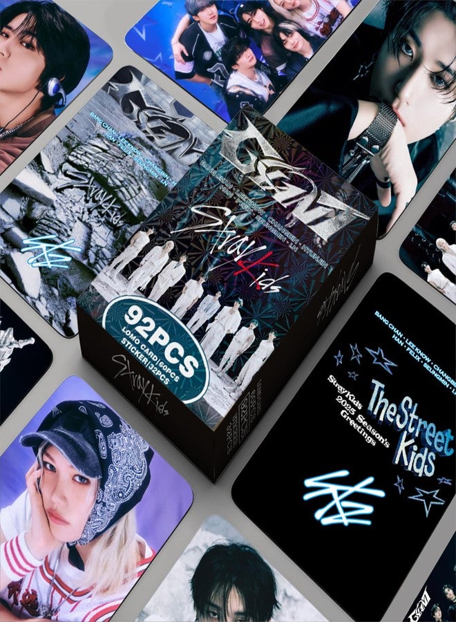 KPOPBP مجموعة بطاقات صور عملاقة من ستراي كيدز (60 قطعة) مع 32 ملصقًا، هدايا لمحبي الكيبوب من الأولاد والبنات - Image 3