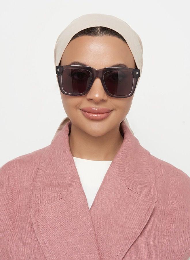 30Sundays GROVE,Women Sunglasses, Square Sunglasses, UV Protection: UV400 (Gray,Purple) - Image 5