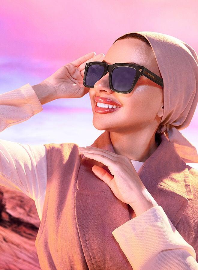 30Sundays GROVE,Women Sunglasses, Square Sunglasses, UV Protection: UV400 (Gray,Purple) - Image 2