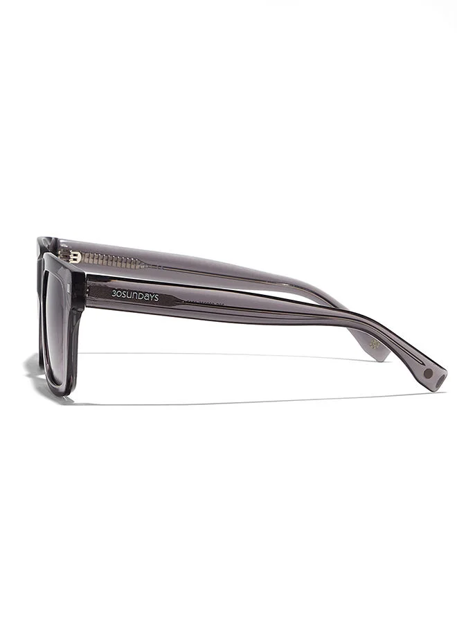 30Sundays 30Sundays GROVE,Women Sunglasses, Square Sunglasses, UV Protection: UV400 (Gray,Purple)