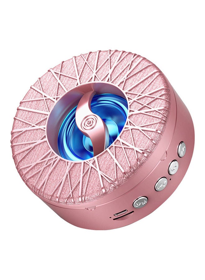 NIBEMINENT Portable USB Wireless Mini Bluetooth 5.0 Speaker Pink