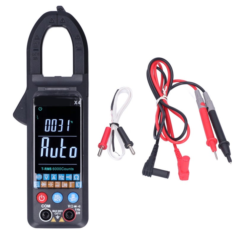 Smart Clamp Meter: High Accuracy, Large Color Screen, Stable Performance - Durable ABS Material, Auto Range Selection Clamp Meter for Electrical Testing, Factory Use - Image 1