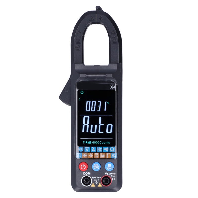 Smart Clamp Meter: High Accuracy, Large Color Screen, Stable Performance - Durable ABS Material, Auto Range Selection Clamp Meter for Electrical Testing, Factory Use - Image 2
