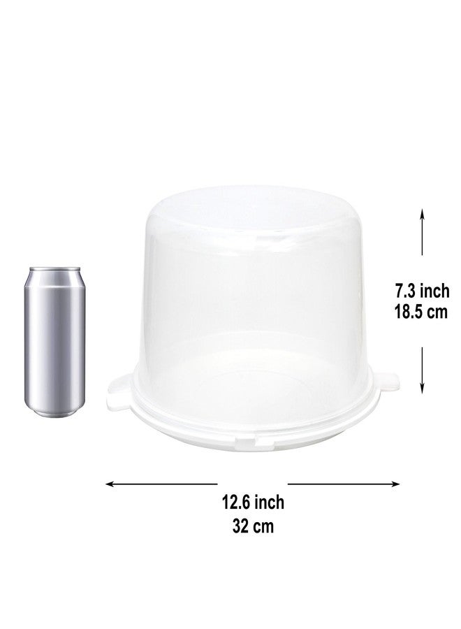 Youngever Plastic Cake Carrier, Clear Cake Container, 12 Inch Cake Carrier with Lid, Cake Storage, Cake Keeper - Image 2