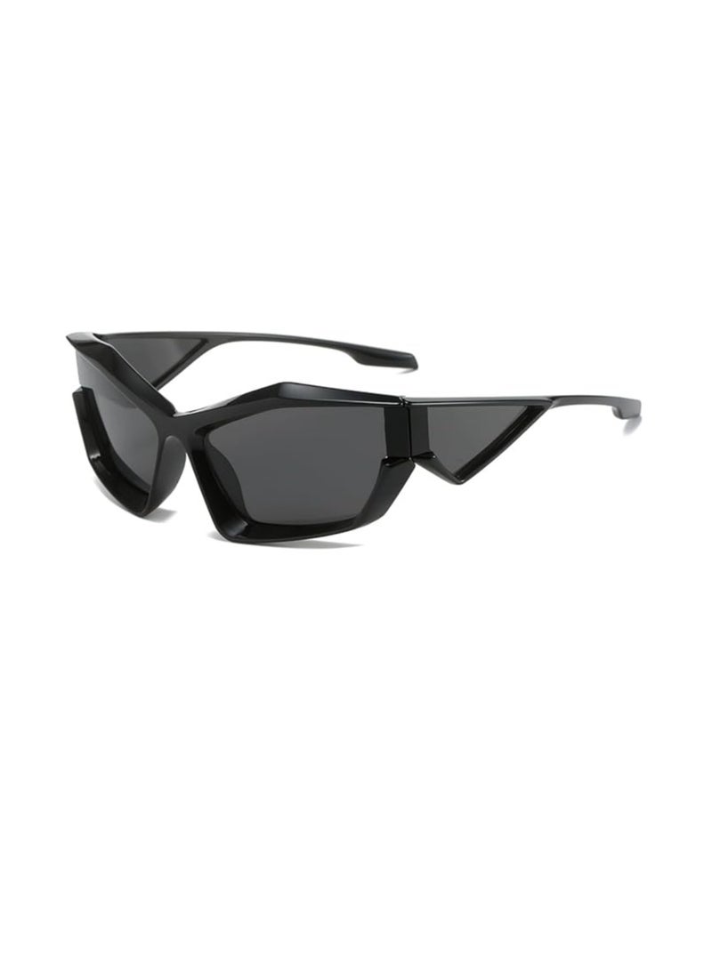 Excefore - Trendy Wrap Around Fashion Sunglasses for Men Women, Cool Sport Y2K Sunglasses Future Style Glasses - Image 1
