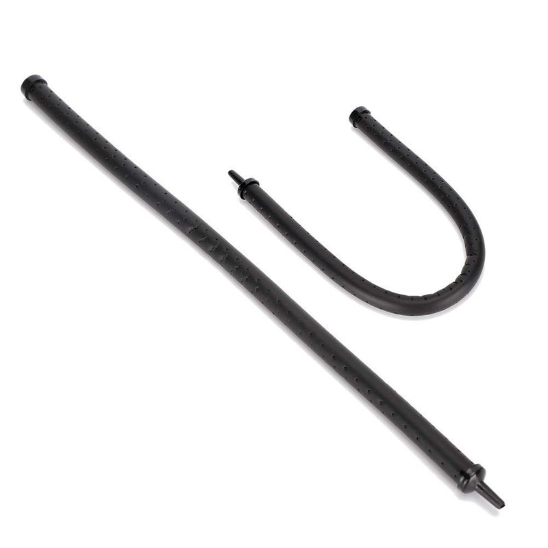 Black PE Material 12.6 Inch Aquarium Air Stone Bubble Diffuser Bar 2 Pack - Image 2