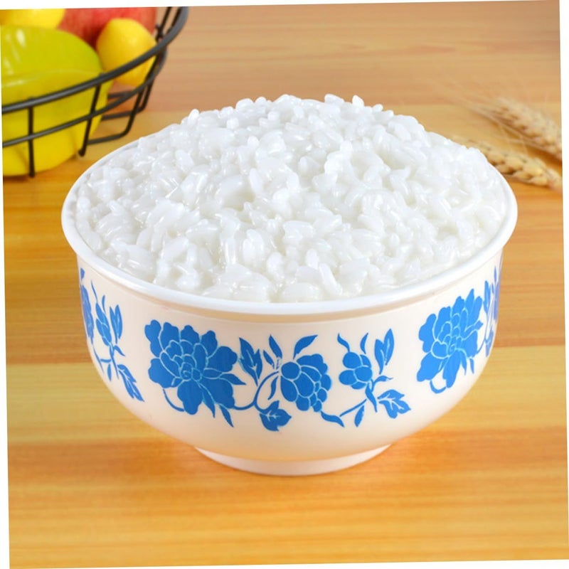 HANABASS Blue Porcelain Simulation Cooked Rice Bowl Decorative Model For Photography Props - Image 4