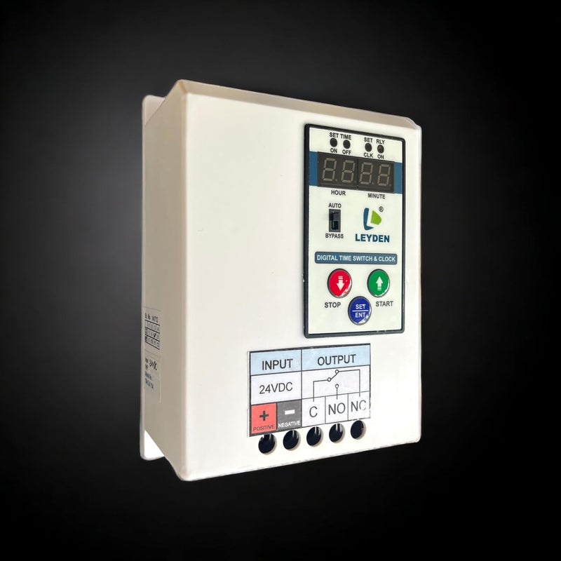 LEYDEN 24 Volt DC 15A TMCLK24VDC NONC 24 Hour Real Clock Timer Switch 50 ONOff Per Day Cyclic Function Up to 9999 Second Programmable Electronic Timer Switch 1 Year Warranty - Image 5