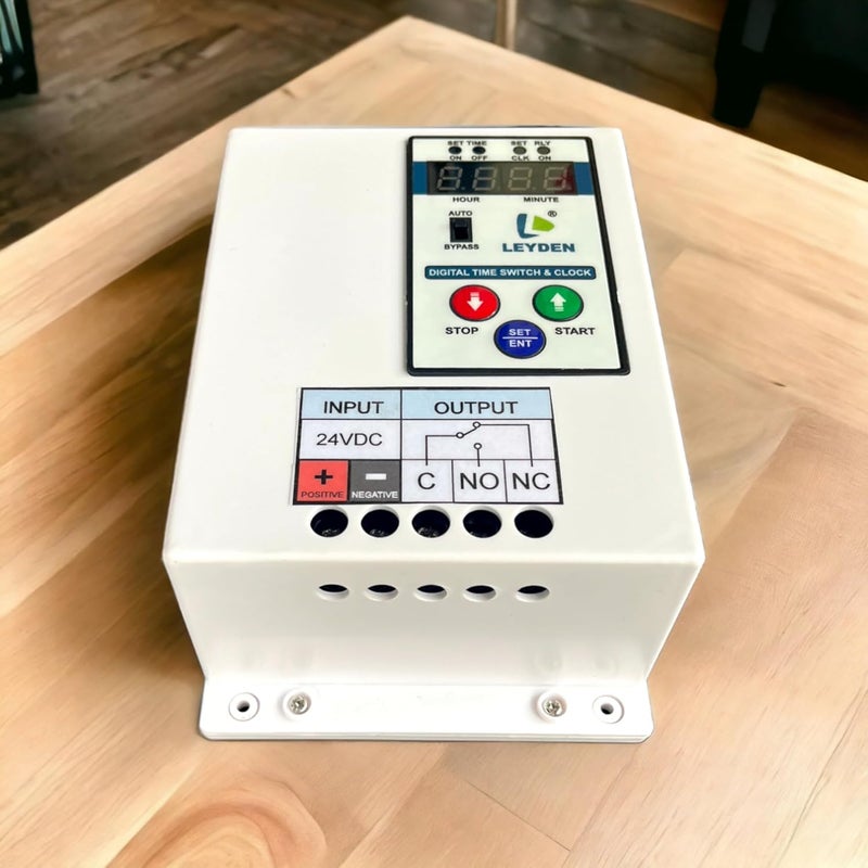 LEYDEN 24 Volt DC 15A TMCLK24VDC NONC 24 Hour Real Clock Timer Switch 50 ONOff Per Day Cyclic Function Up to 9999 Second Programmable Electronic Timer Switch 1 Year Warranty - Image 4
