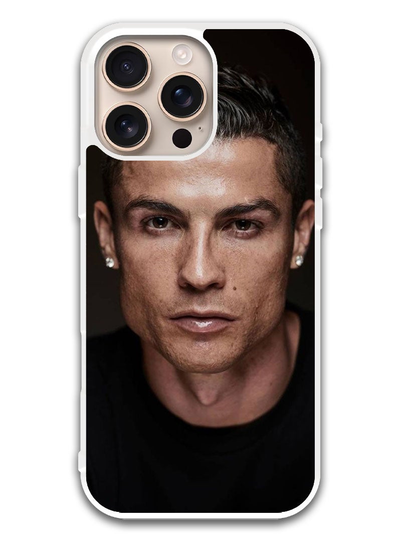 Theodor Protective Case Cover For APPLE IPHONE 16 Pro Max Ronaldo (1) (White Bumper) - Image 1