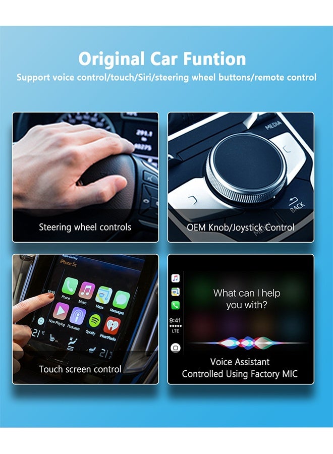 هافن محول كاربلاي اللاسلكي لـ Carplay & Android, حول محول كاربلاي سلكي إلى محول آبل كاربلاي اللاسلكي, صغير الحجم مع كابل الامتداد USB & USB-C/Type-C, تحكم مستقر و بلا تأخير - Image 3