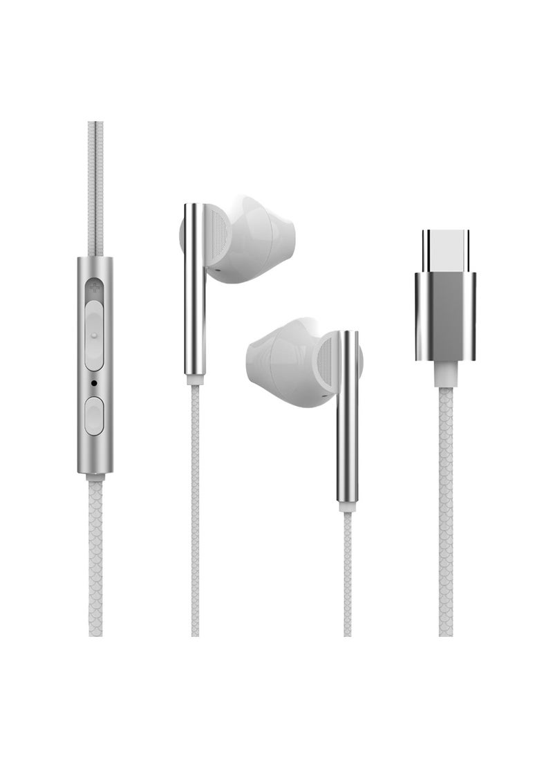 LEVORE Levore Wired Earphone with USB-C Connector - White  - Image 2