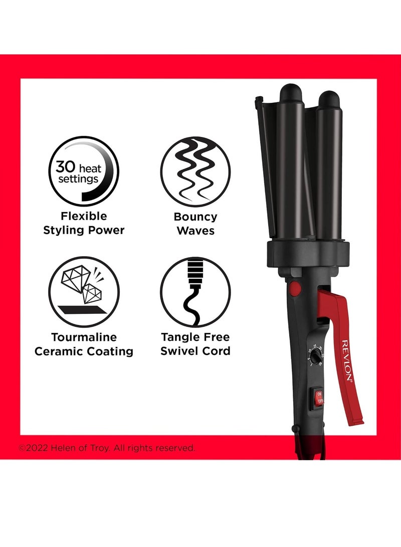 Revlon Wave master Jumbo Straightener waver Faster styling With 3 jumbo barrels - Image 2