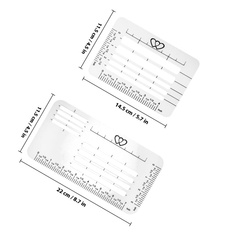 Reusable Plastic Envelope Addressing Stencil Template Set of 4 for Lettering and Card Making - Image 3