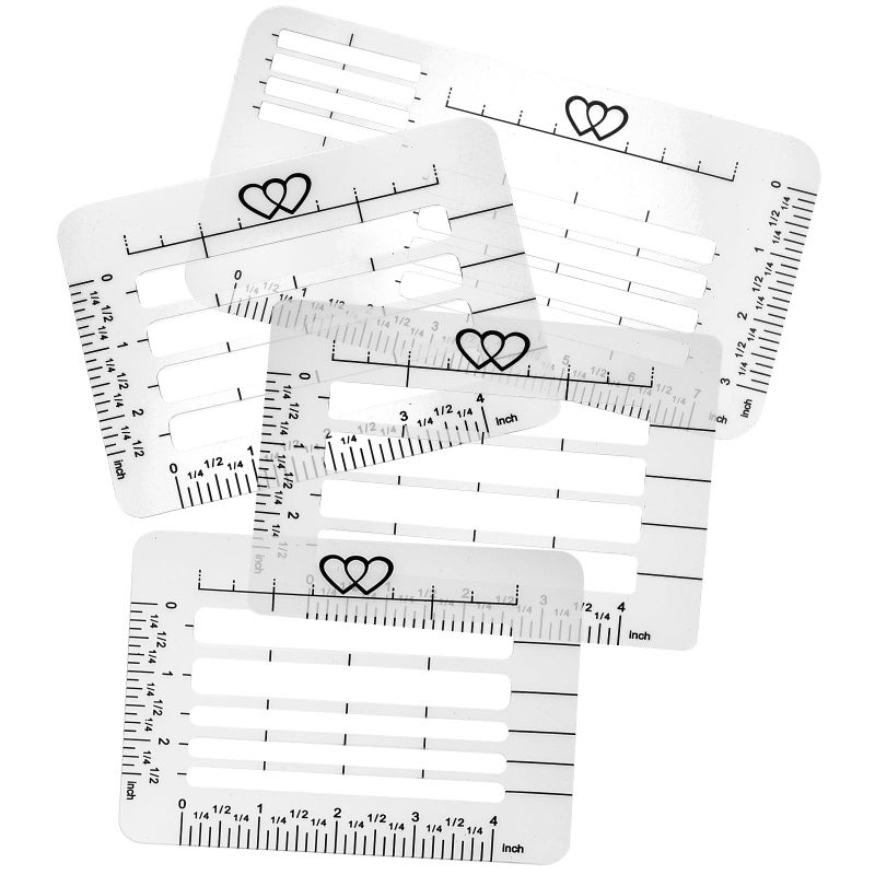 Reusable Plastic Envelope Addressing Stencil Template Set of 4 for Lettering and Card Making - Image 2