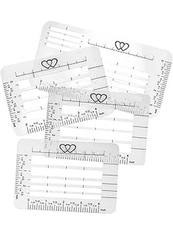 Reusable Plastic Envelope Addressing Stencil Template Set of 4 for Lettering and Card Making - Image 1