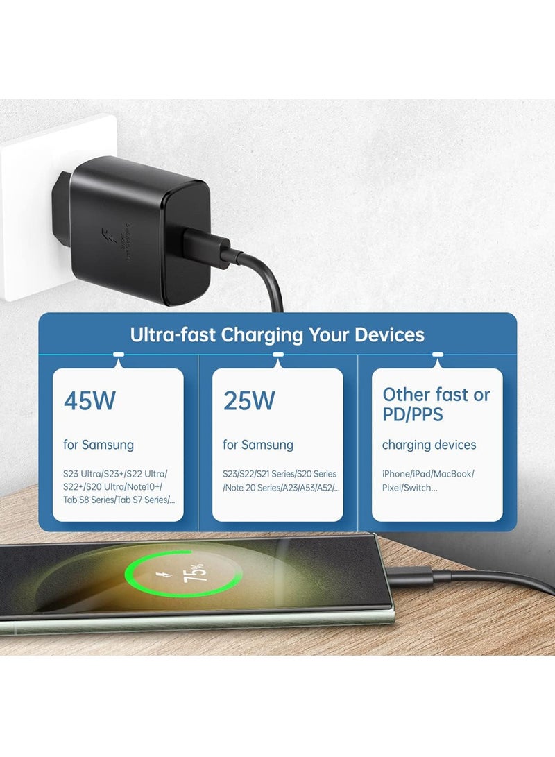X-level 45W European Super Fast Charger Europe Travel Plug Adapter for Samsung Galaxy S25 S24 S23 S22 S21 Ultra Plus MacBook iPad Pro EU Power USB Type C Wall Charger PD PPS Italy France Spain - Image 4