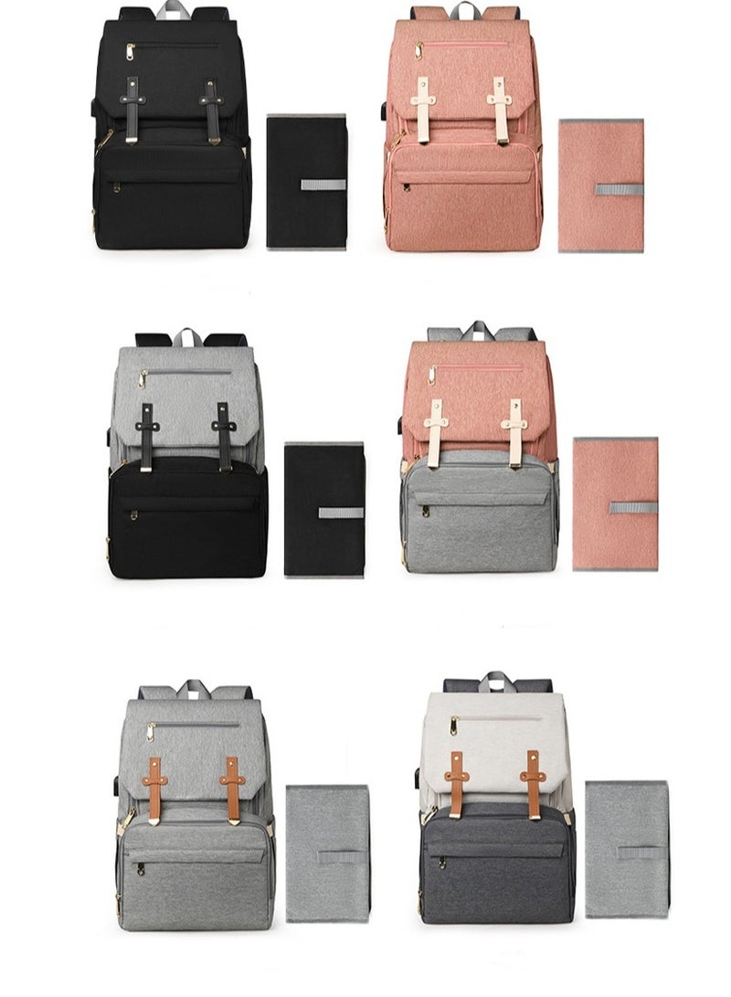 Portable Large Capacity Leisure Multifunctional Backpack, Baby Stroller Hanging Bag - Image 3