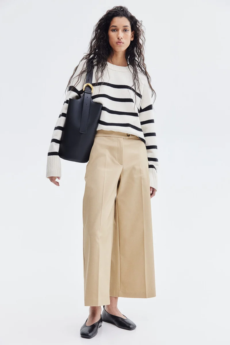 H&M Wide tailored trousers