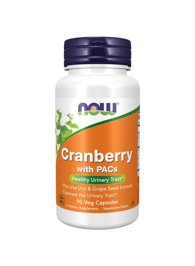 now Supplements Cranberry With Pacs Plus Uva Ursi And Grape Seed Extracts 90 Veg Capsules - Image 2