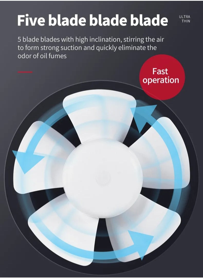 TEMPO - Wall-Mounted Exhaust Fan for Kitchens and Bathrooms - Size 350x126x356 mm - Image 1
