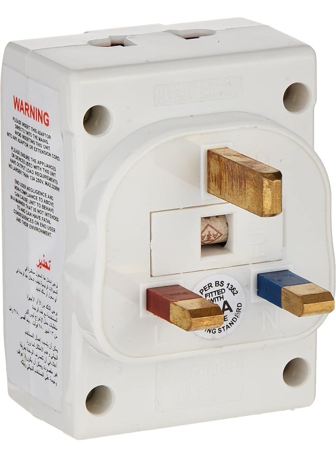 Oshtraco OTC-944L 13 Amp 3 Pin Multi Adaptor - Image 3