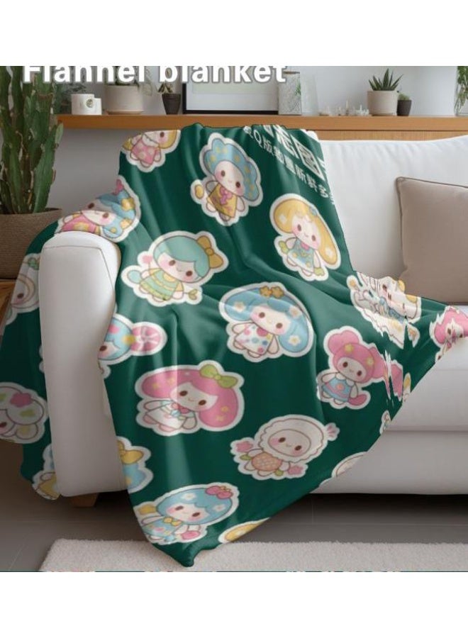 general Flannel thin blanket (warm and comfortable, suitable for sleep, gaming, dust removal and sandproof) 150cm*200cm - 327 - Image 4