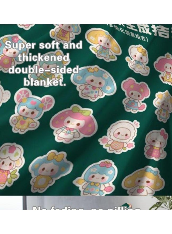 general Flannel thin blanket (warm and comfortable, suitable for sleep, gaming, dust removal and sandproof) 150cm*200cm - 327 - Image 5