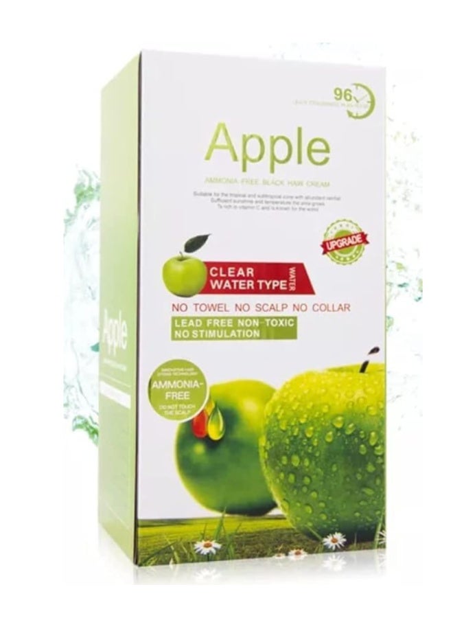 Apple Fruit Extract Ammonia-Free 92HR Long Lasting Natural Black Hair Color cream - 500ml*2 - Image 1