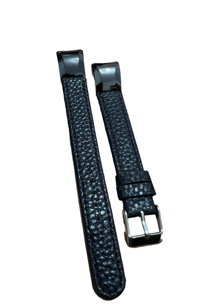 ووتش سوار ساعة ذكية من الجلد لساعة هواوي باند 5/4   اسود - Image 2