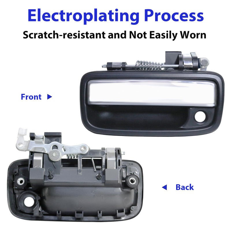 TAYATUO Pair Front Left Right Side Exterior Door Handles Compatible with 19952004 Toyota Tacoma Replaces OE 6922035030 6921035030 769MX 768MX - Image 4