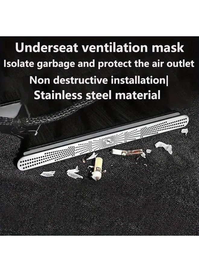 Car Air Vent Dustproof Cover Black 2pcs for Mercedes E Class 2024 Seat Ventilation - Image 1