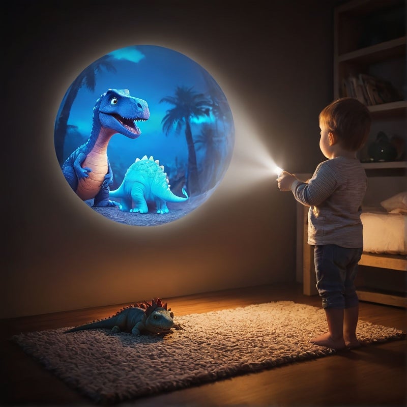Interactive Youngsters Projection Toy With 48 Patterns Blue 6 Cards Educational Learning Aid Ages 3 Plus - Image 5