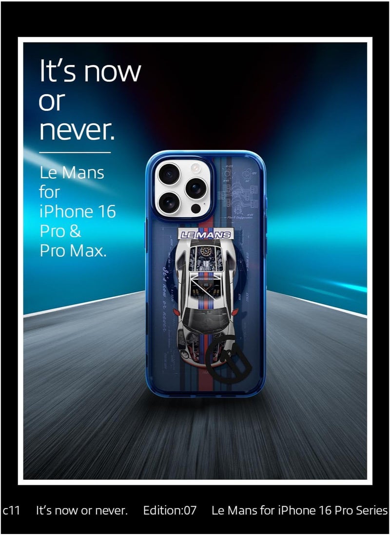 Ultra Hybrid T MagFit for iPhone 16 PRO Case Cover [Camera Control Button Cover] with MagSafe [3D Spatial Effect with Hexa-Layer Print] - C11 Le Mans