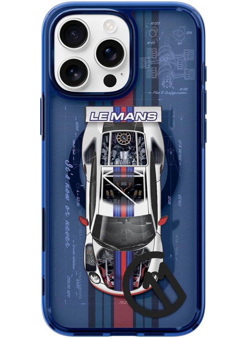 Ultra Hybrid T MagFit for iPhone 16 PRO Case Cover [Camera Control Button Cover] with MagSafe [3D Spatial Effect with Hexa-Layer Print] - C11 Le Mans