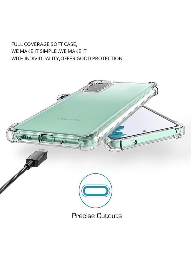 Case Up Samsung Galaxy S20 FE Clear Case, Shock-Absorption TPU Cell Phone Cover with Reinforced Corners, Soft Flexible & Crystal Clear Protective Bumper Case - Image 3
