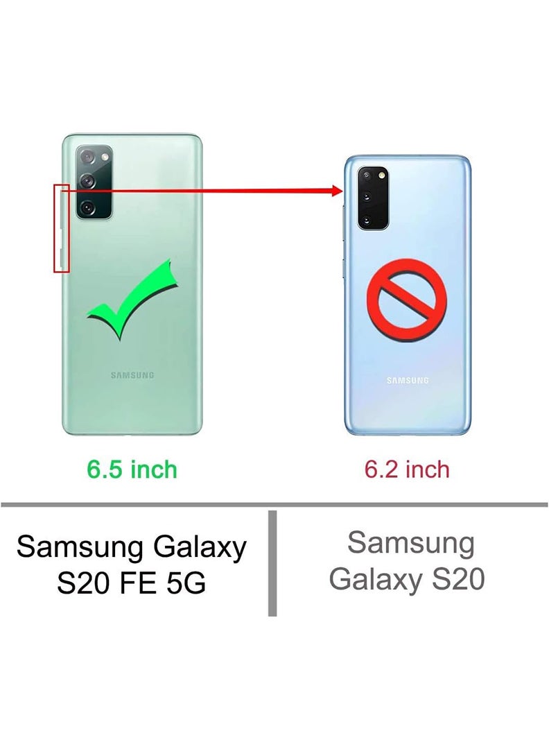 Case Up Samsung Galaxy S20 FE Clear Case, Shock-Absorption TPU Cell Phone Cover with Reinforced Corners, Soft Flexible & Crystal Clear Protective Bumper Case - Image 2