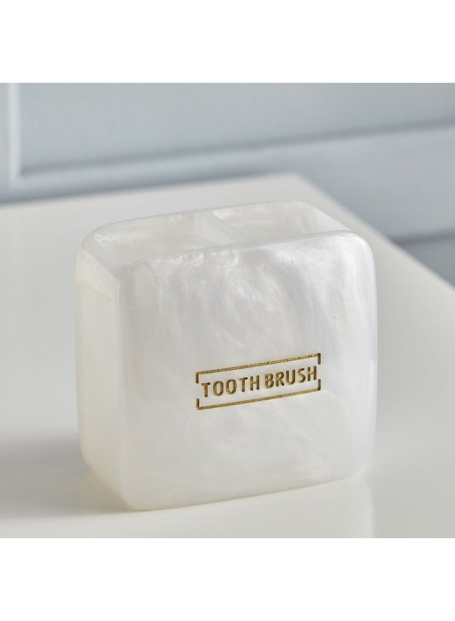 Home Box حامل فرشاة الأسنان من أورايون بولي ريزين 10.5 × 10 × 6.5 سم - Image 2