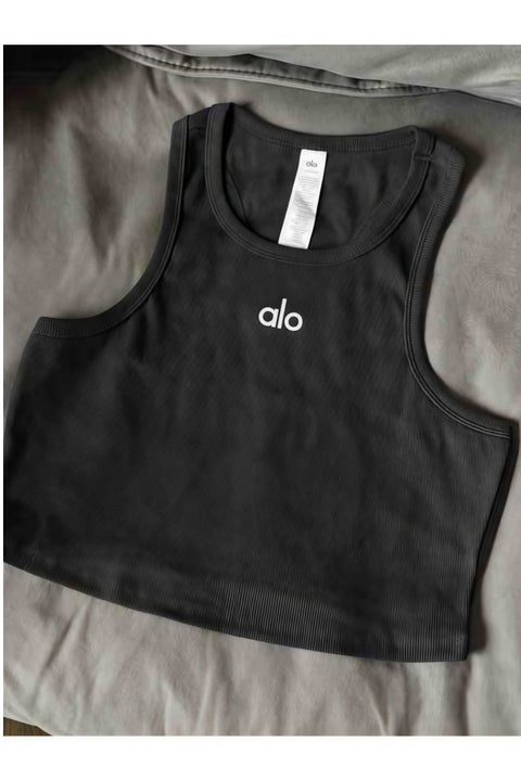 ALO Women's Sports Vest - The Perfect Blend of Comfort and Style（Black）