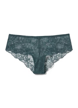 Tchibo Women Textured Lace Hipster Panty, Teal Green  - Image 2
