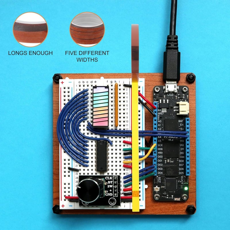 شريط نقل الحرارة عالي الحرارة 5 لفات لاصق قوي عازل حراري للتسامي - Image 4
