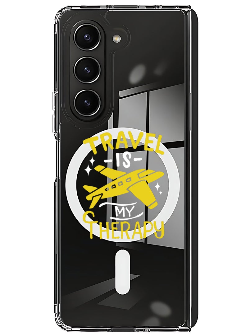 Theodor Magnetic Case for Samsung Galaxy Z Fold 6 Compatible with MagSafe Wireless Charging, Shockproof Phone Bumper Cover travel therapy - Image 1