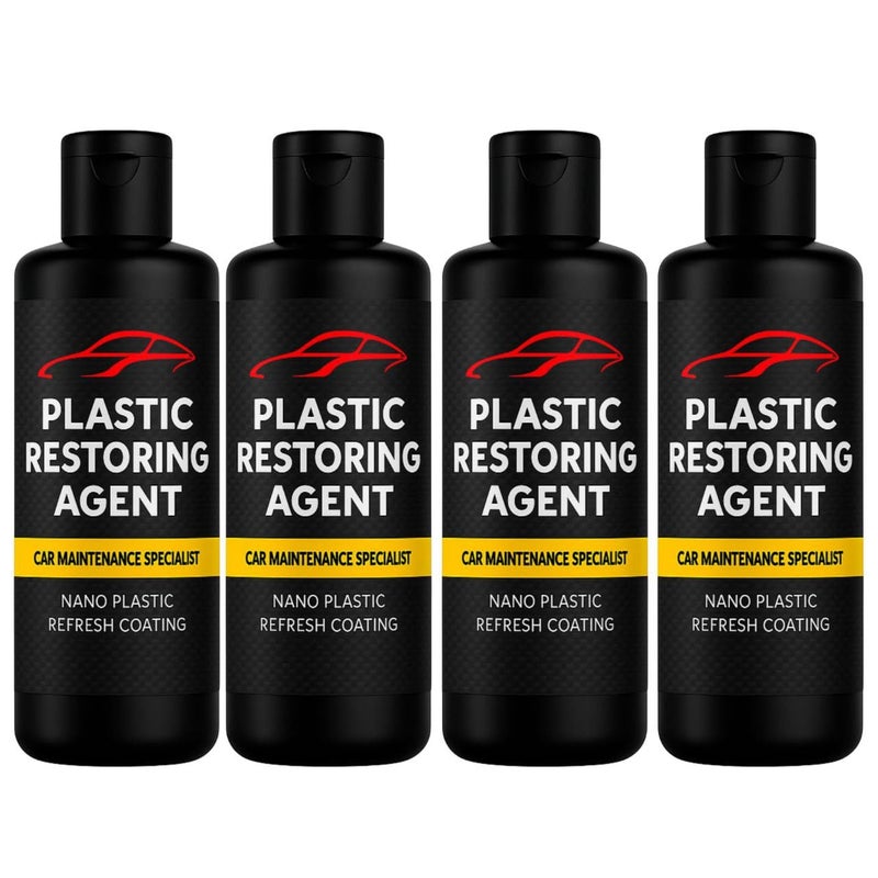 Scentora Premium Plastic Restoring Agent – Long-Lasting Shine & UV Protection – Restores Faded Plastic, Rubber & Vinyl – Car Interior & Exterior Trim Restorer (4) - Image 1