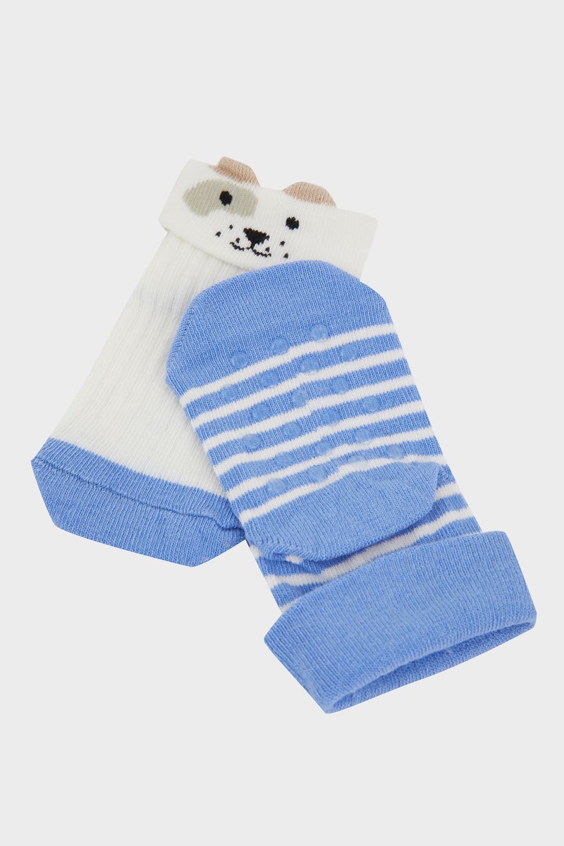 DeFacto Baby Boy Animal 2 piece Long sock - Image 2