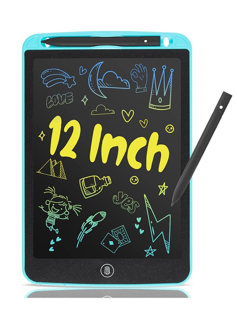 PAMEER 12 inch LCD Writing Tablet Electronic Digital Doodle Board Erasable Reusable Graphic Pad for Kids Learning and Practices  - Image 1
