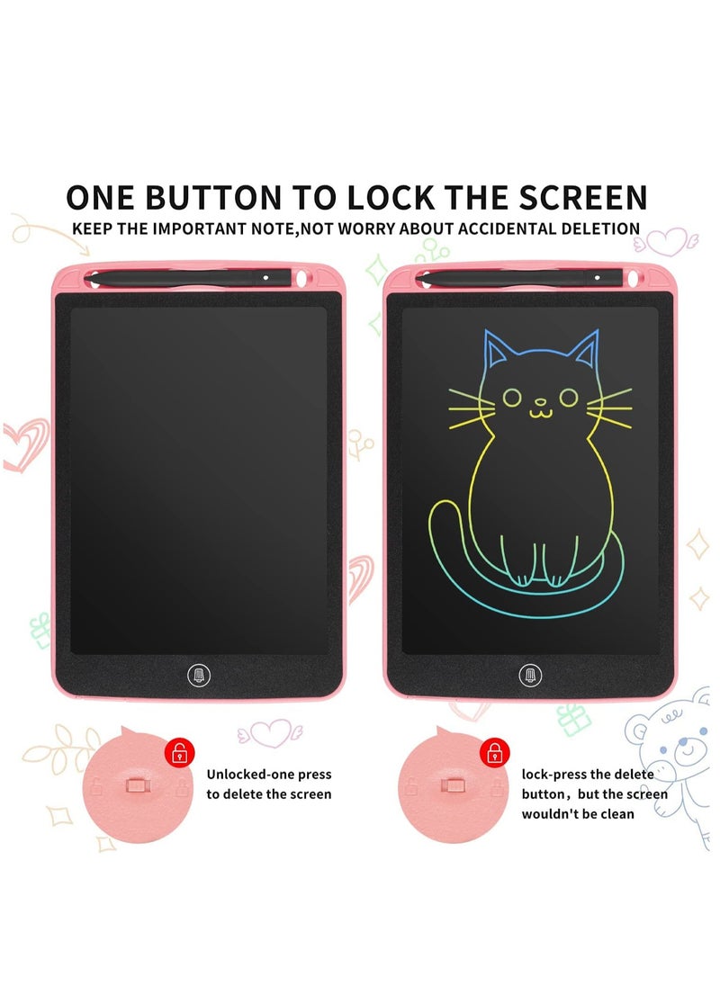 PAMEER 12 inch LCD Writing Tablet Electronic Digital Doodle Board Erasable Reusable Graphic Pad for Kids Learning and Practices  - Image 4