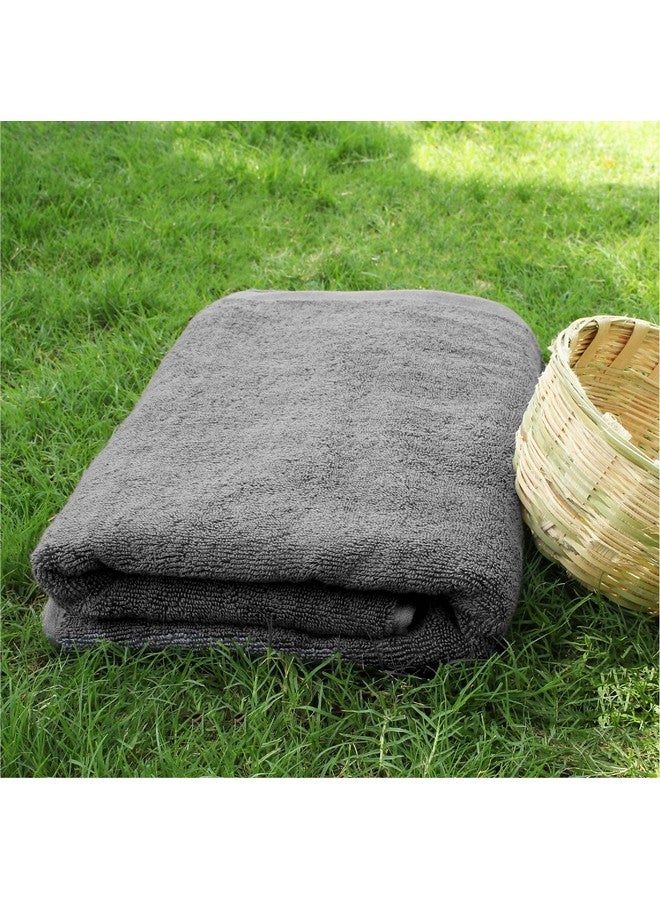 هيليوم مجموعة مناشف الخيزران من HEELIUM (منشفة حمام واحدة ومنشفة يد واحدة ومنشفة وجه واحدة) | منشفة للرجال والنساء | ناعمة وعالية الامتصاص ومضادة للبكتيريا، 600 جرام لكل متر مربع، رمادي - Image 5