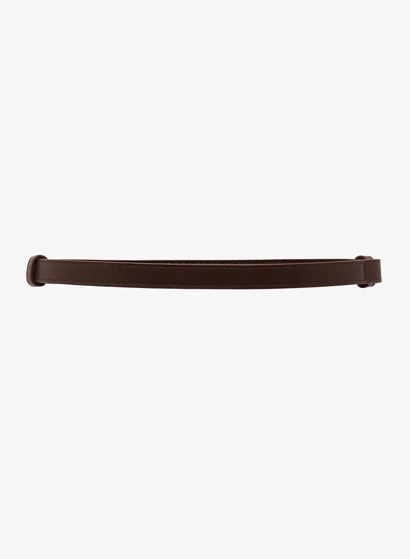 Ginger Slim Belt With Gold Buckle