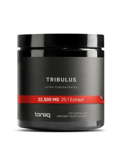 Toniiq Ultra High Strength Tribulus Capsules - 95% Steroidal Saponins - 1300mg Concentrated Extract Formula for Testosterone - 120 Caps  - Image 1